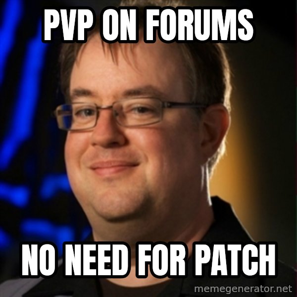 Jay Wilson Diablo 3 meme: pvp on forums / no need for patch