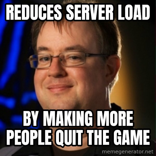 Jay Wilson Diablo 3 meme: Reduces Server Load / By Making more people quit the game