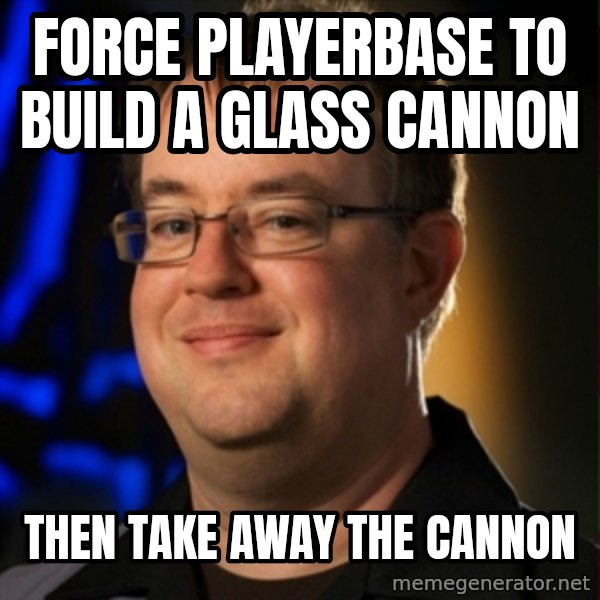 Jay Wilson Diablo 3 meme: Force playerbase to build a glass cannon / Then take away the cannon