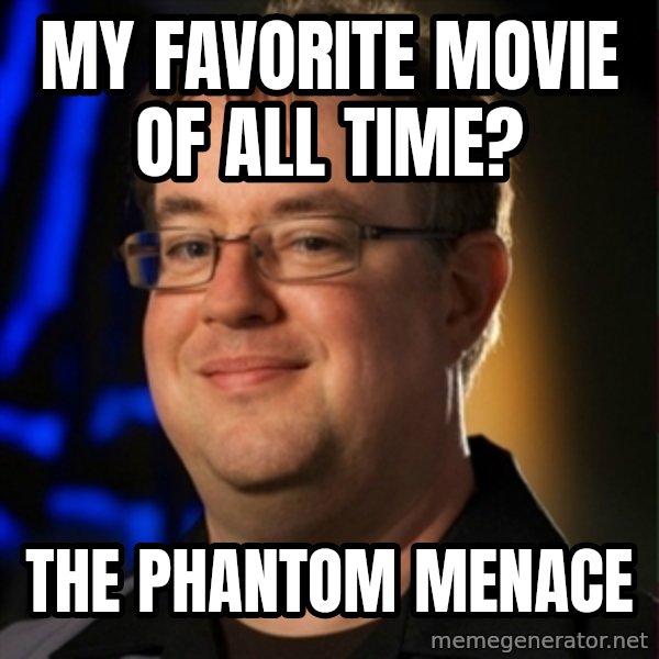 Jay Wilson Diablo 3 meme: My favorite movie of all time? / the phantom menace