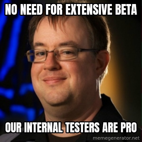 Jay Wilson Diablo 3 meme: no need for extensive beta / our internal testers are pro