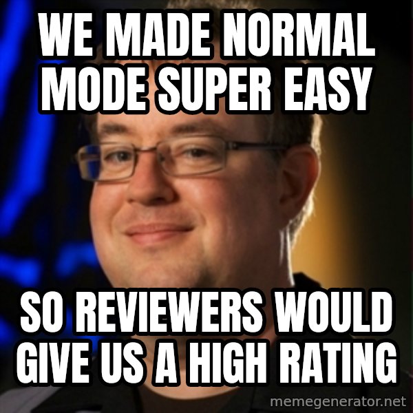Jay Wilson Diablo 3 meme: We made normal mode super easy / So reviewers would give us a high rating