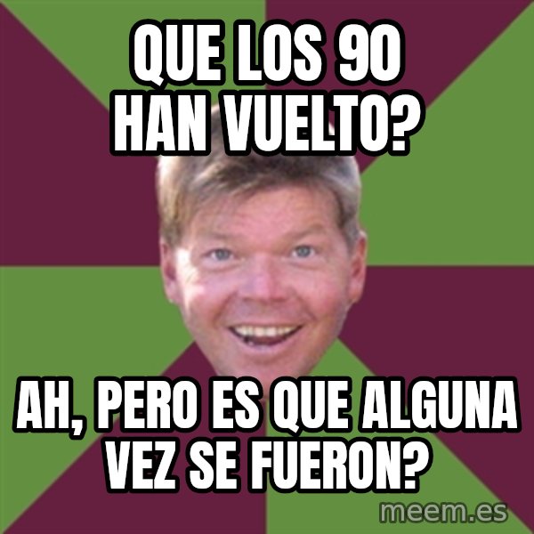 Rob Liefield meme: que los 90 han vuelto? / ah, pero es que alguna vez se fueron?