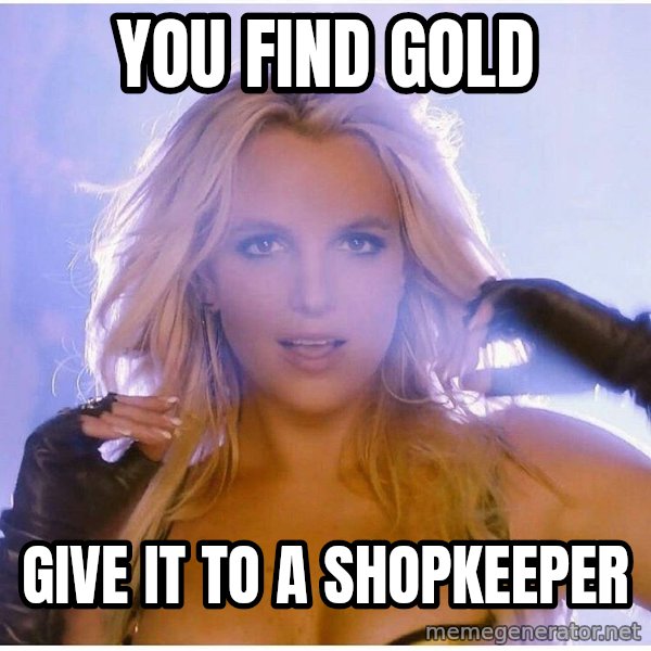Professor Oak meme: you find gold / give it to a shopkeeper