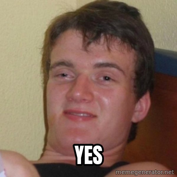 Really Stoned Guy meme: YES