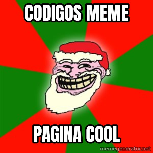 Santa Claus Troll Face meme: cODIGOS MEME / PAGINA COOL