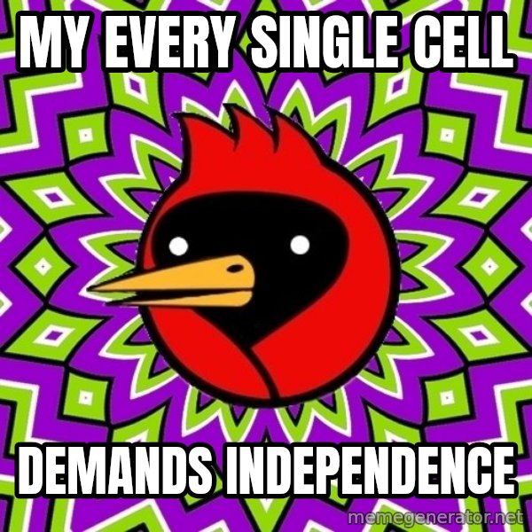 Omsk Crow meme: My every sıngle cell / demands Independence