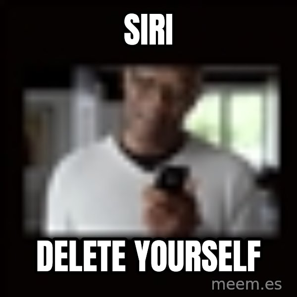 Samuel L Jackson Siri meme: SIRI / delete yourself