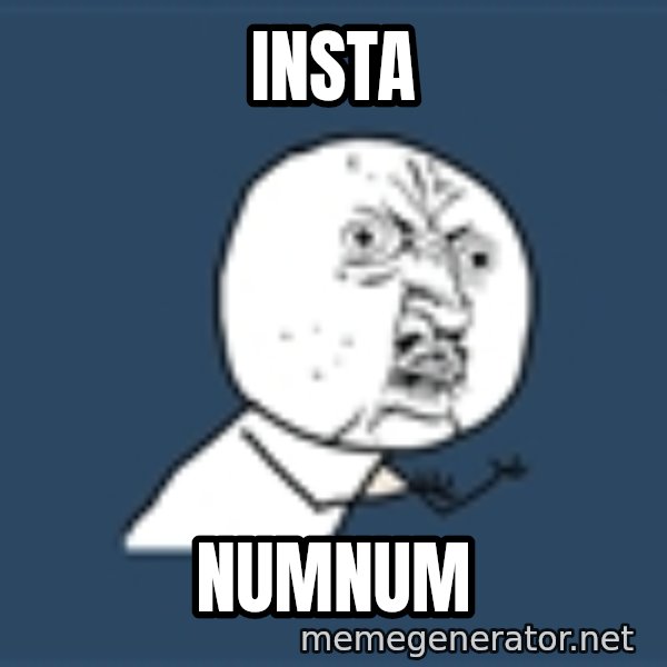 Instagram meme: insta / numnum