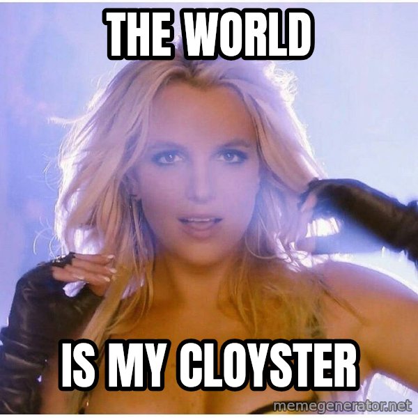 Professor Oak meme: the world / is my cloyster