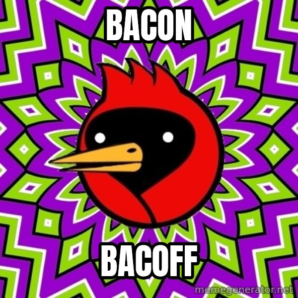 Omsk Crow meme: BACON / BACOFF