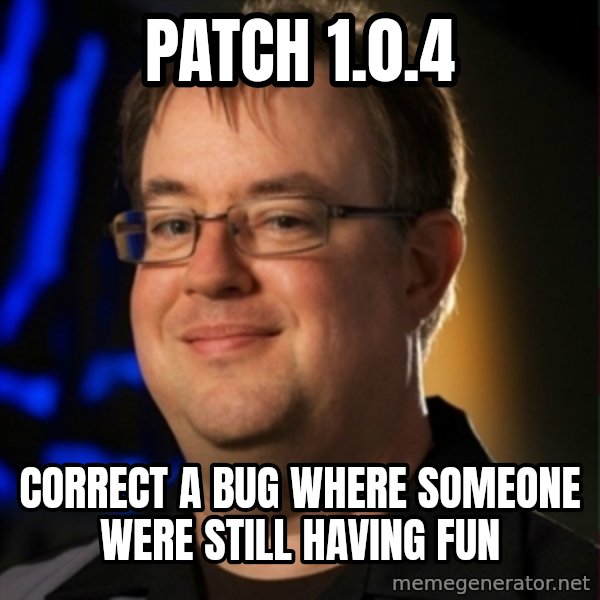 Jay Wilson Diablo 3 meme: patch 1.0.4 / correct a bug where someone were still having fun