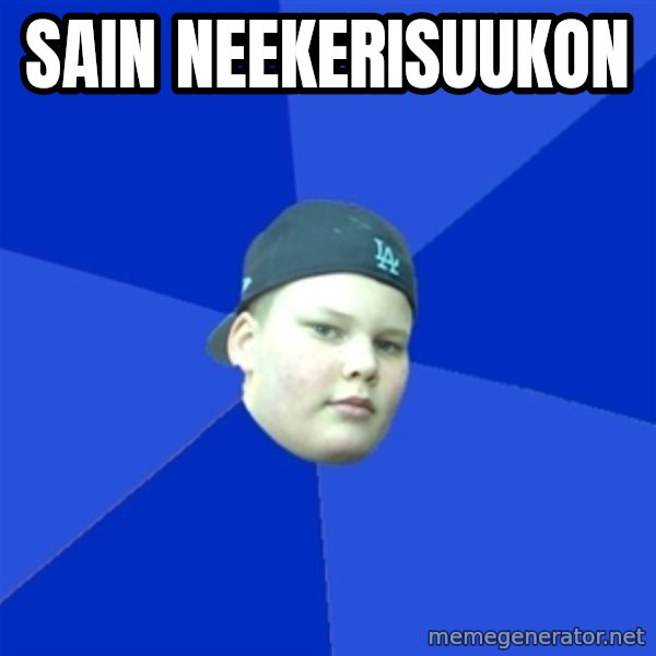 Jonnen Neuvo meme: Sain   neekerisuukon