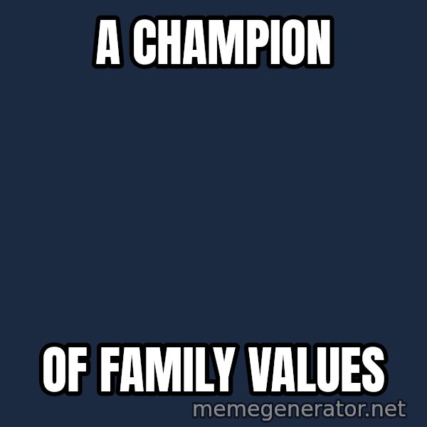 Chris Benoit meme: A champion / of  Family Values