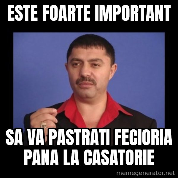 Manelistul Nicolae Guta meme: este foarte important / sa va pastrati fecioria pana la casatorie