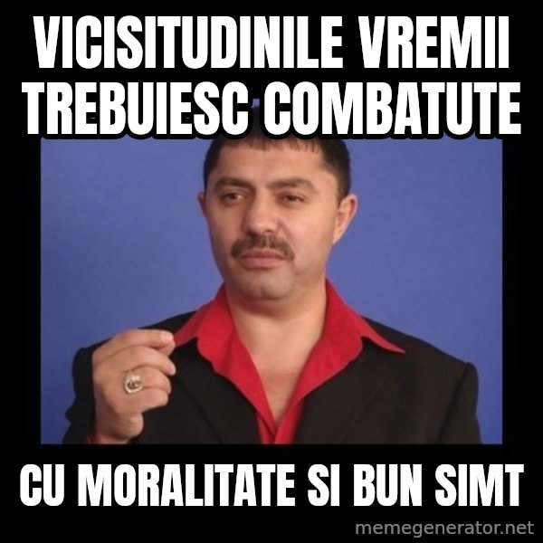 Manelistul Nicolae Guta meme: vicisitudinile vremii trebuiesc combatute / cu moralitate si bun simt