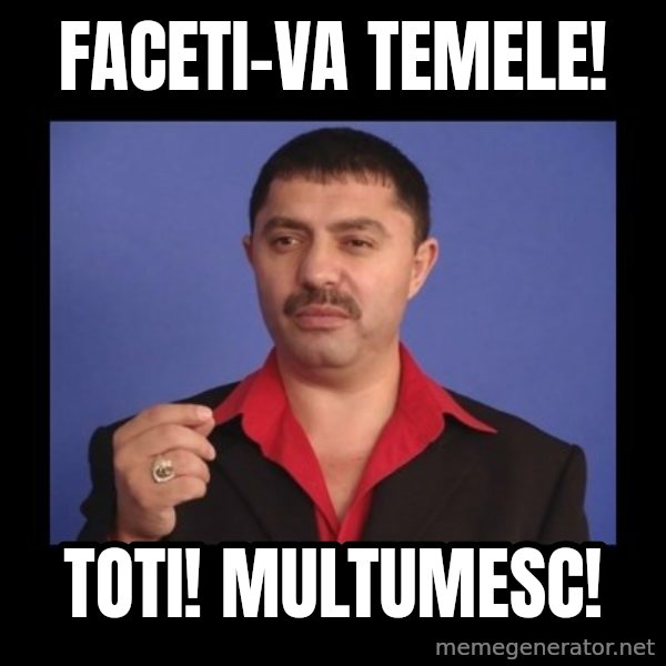 Manelistul Nicolae Guta meme: faceti-va temele! / toti! multumesc!