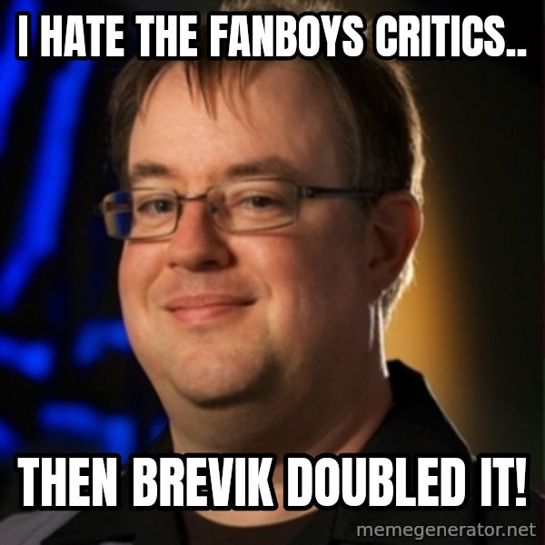 Jay Wilson Diablo 3 meme: I hate the fanboys critics.. / Then brevik doubled it!