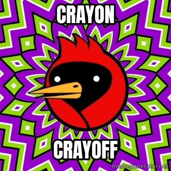 Omsk Crow meme: Crayon / Crayoff