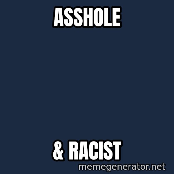 Hungry Chris Christie meme: ASSHOLE / & RACIST