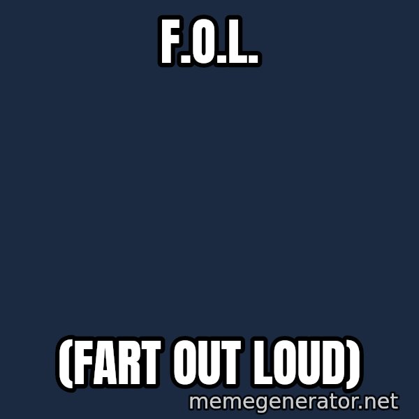 Hungry Chris Christie meme: F.O.L. / (fart out loud)
