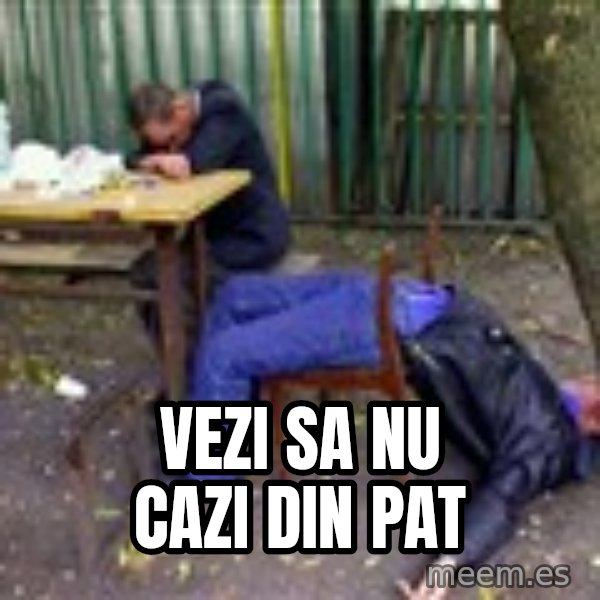drunk meme: Vezi sa nu cazi din pat