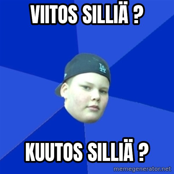 Jonnen Neuvo meme: viitos   silliä ? / kuutos   silliä ?