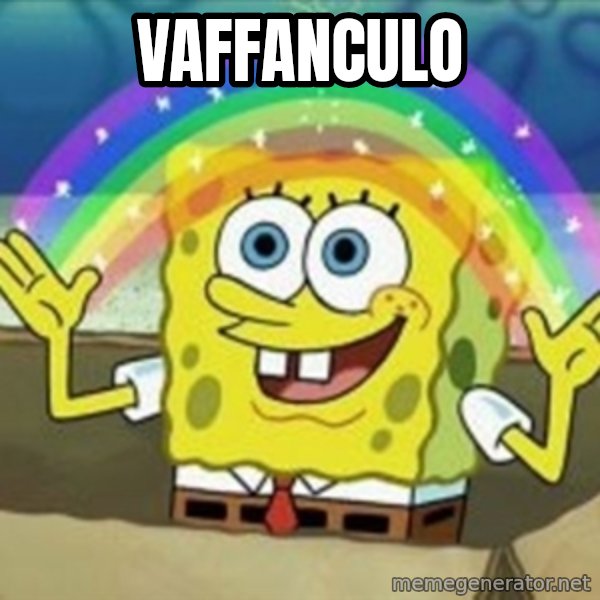 Spongebob meme: Vaffanculo