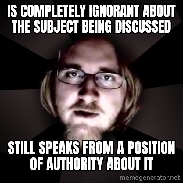 typical atheist meme: Is completely ignorant about the subject being discussed / Still speaks from a position of authority about it