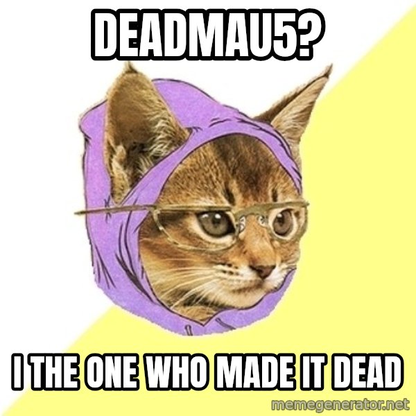 Hipster Kitty meme: deadmau5? / i the one who made it dead