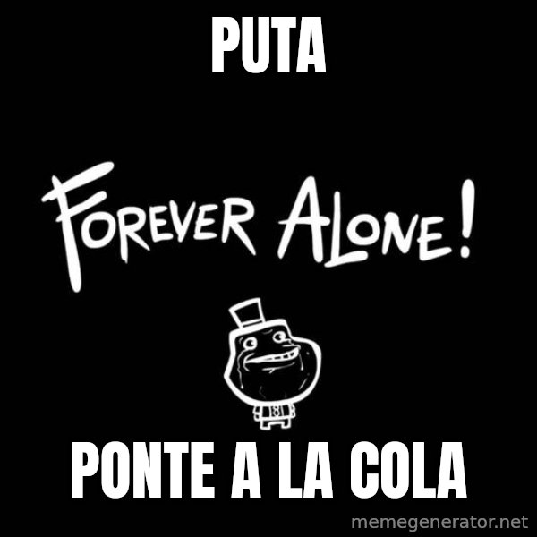 Chill Out Lemur meme: puta / PONTE A LA COLA