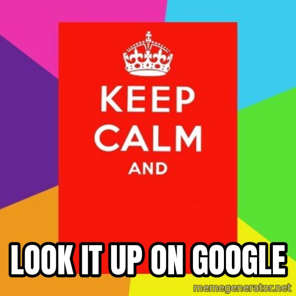Keep calm and meme: LOOK IT UP ON GOOGLE