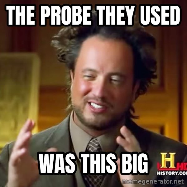 Giorgio A Tsoukalos Hair meme: The probe they used / WAS THIS BIG