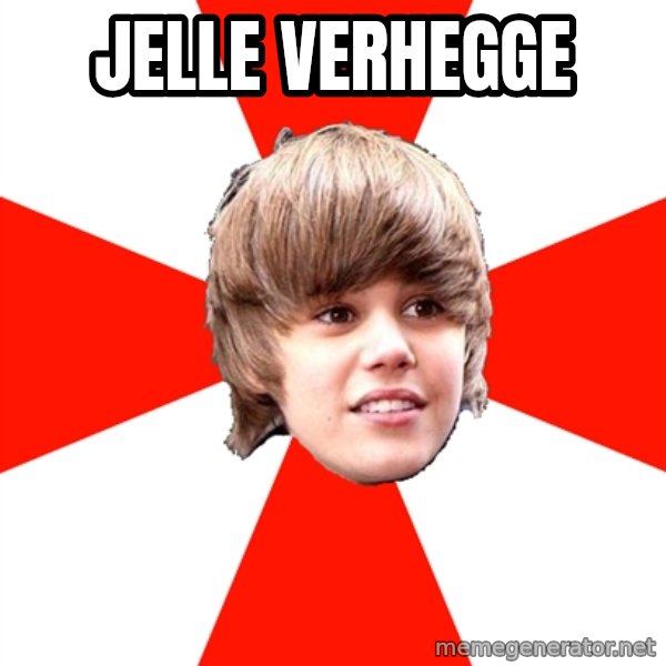 Justin Bieber meme: JELLE VERHEGGE