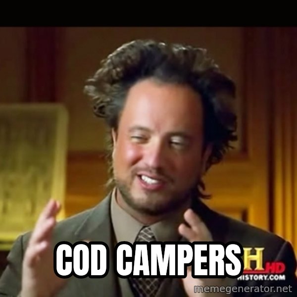 History guy meme: COD campers