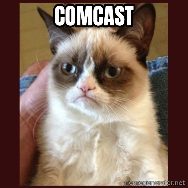 Grumpy Cat  meme: Comcast