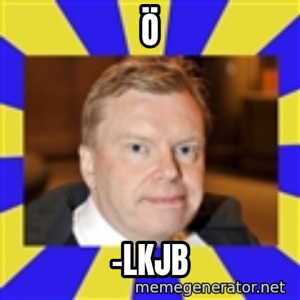 Lars Isovaara Sd meme: ö / -lkjb