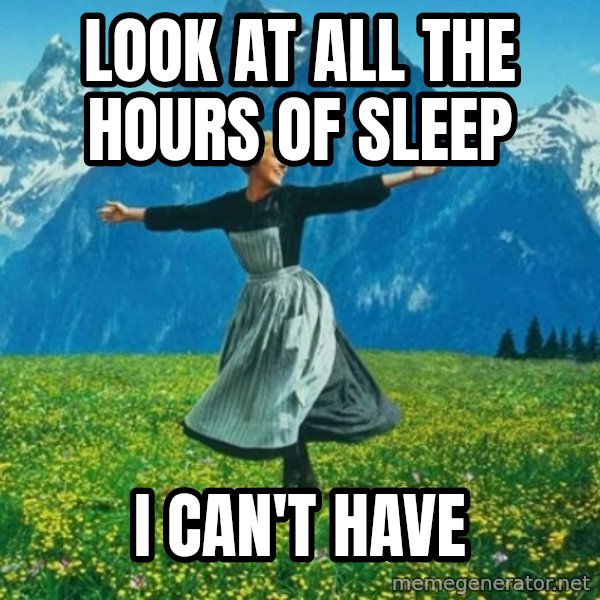 Look at All the Fucks I Give meme: Look at all the hours of sleep / i can't have