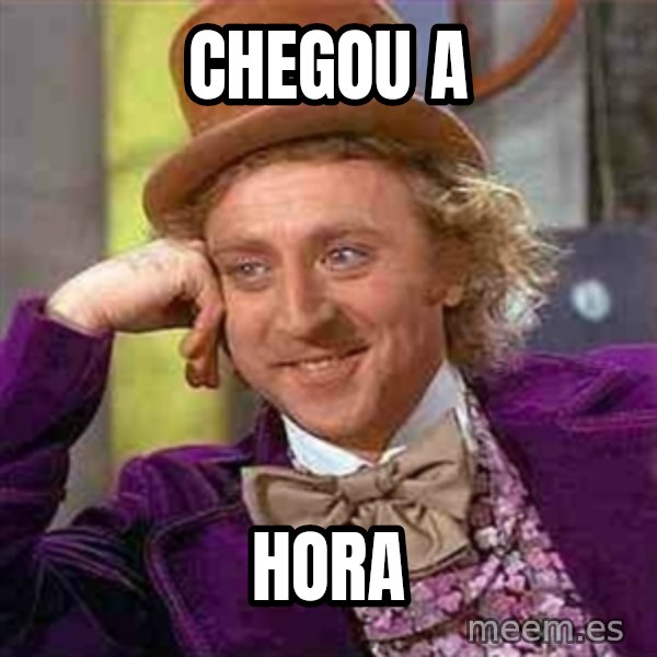 Charlie meme meme: CHEGOU A / HORA