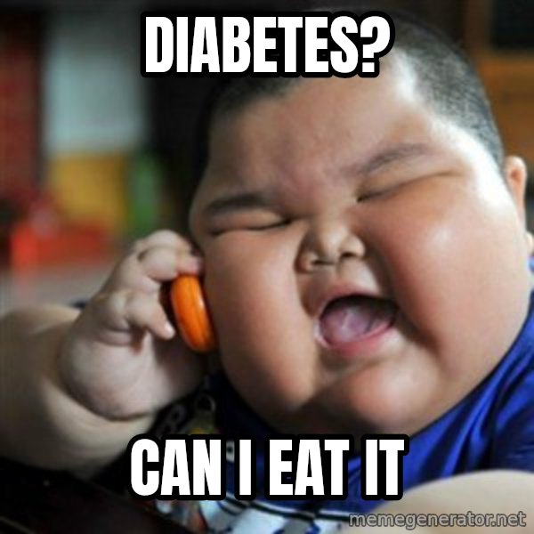 fat chinese kid meme: diabetes? / can i eat it