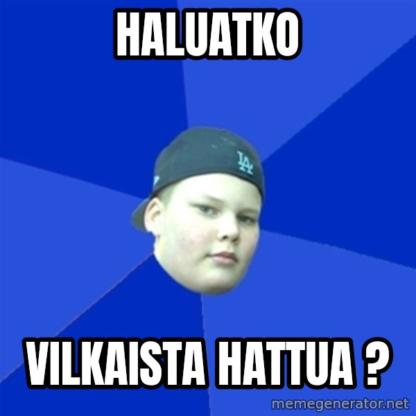Jonnen Neuvo meme: haluatko / vilkaista    hattua ?