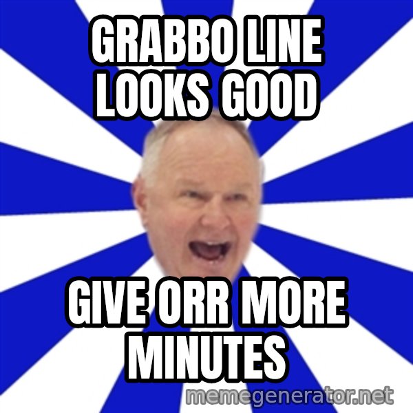 Crafty Randy meme: grabbo line looks good / give orr more minutes