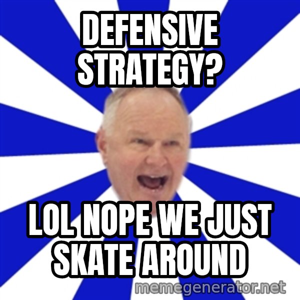 Crafty Randy meme: DEFENSIVE STRATEGY? / LOL NOPE WE JUST SKATE AROUND