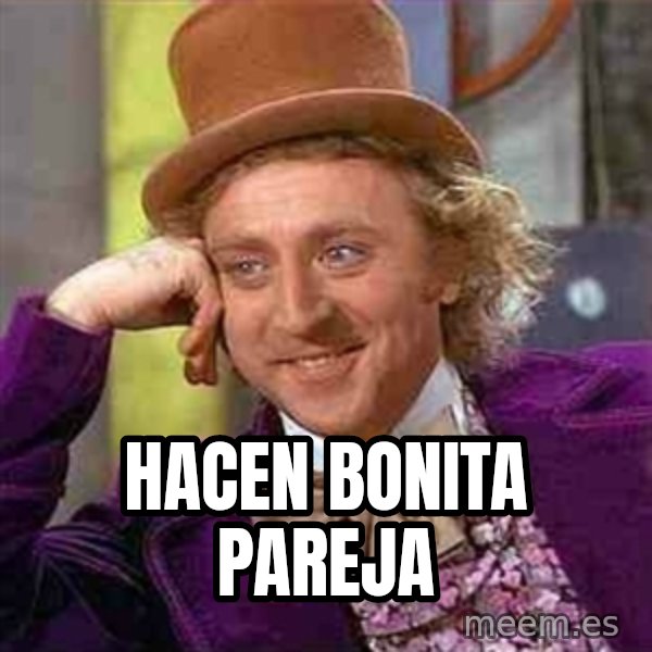 Charlie meme meme: HACEN BONITA PAREJA