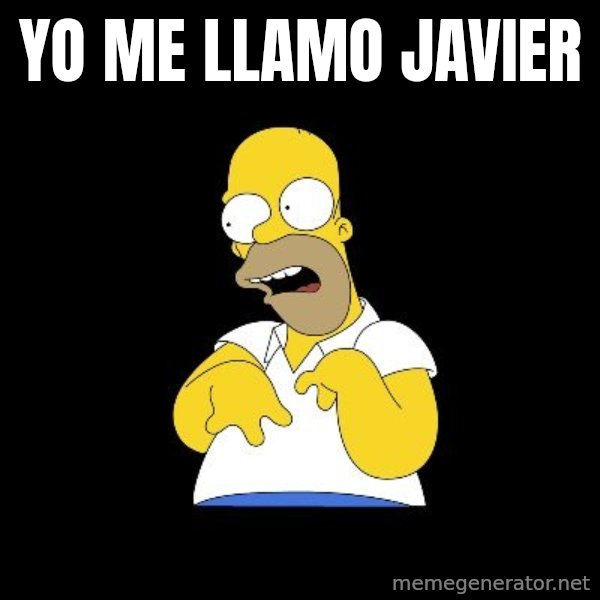 look-marge meme: Yo me llamo JAvier
