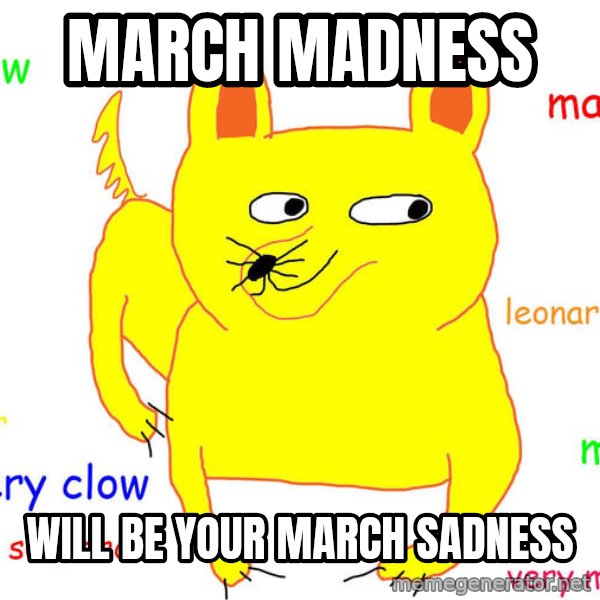 Grumpy Cat  meme: March Madness / Will be your march sadness