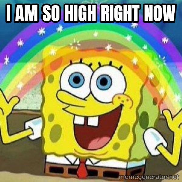 Imagination meme: I AM SO HIGH RIGHT NOW