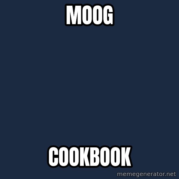 Omsk Crow meme: MOOG / COOKBOOK