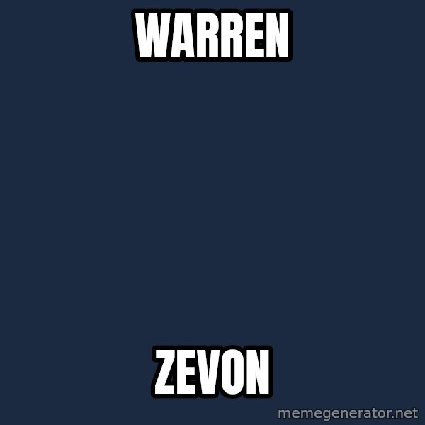 Omsk Crow meme: WARREN / ZEVON