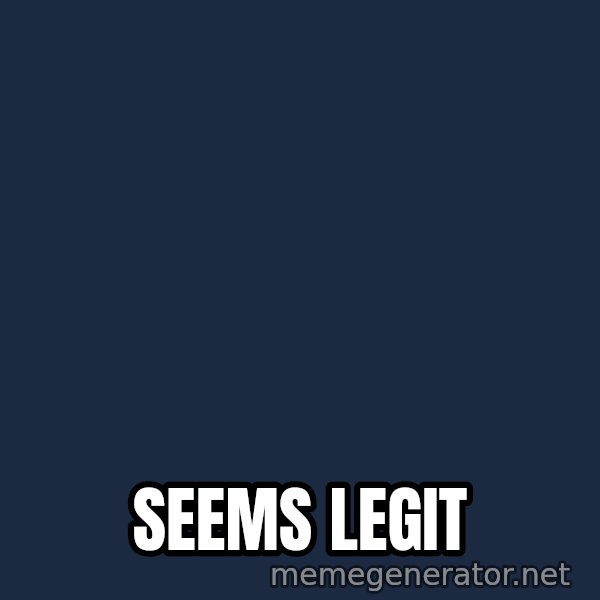 Fry Coffee meme: sEEMS LEGIT